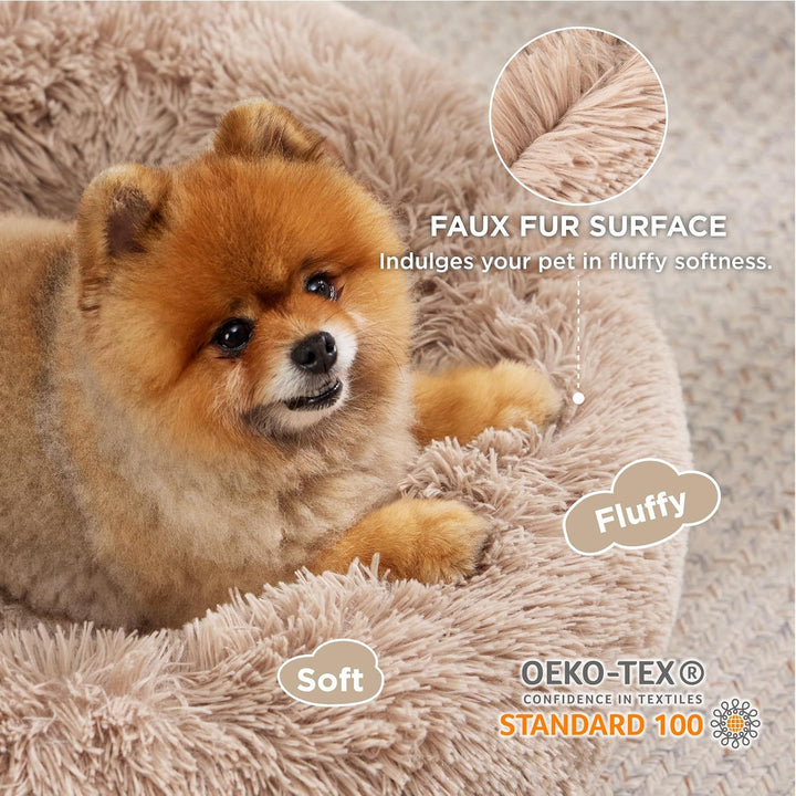 Why Your Pet Deserves the Round Non-Slip Fluffy Plush Pet Bed