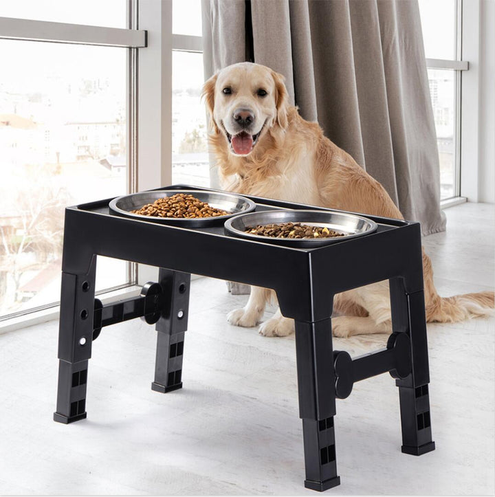 Elevated Pet Feeding Bowl With Neck Support Stand