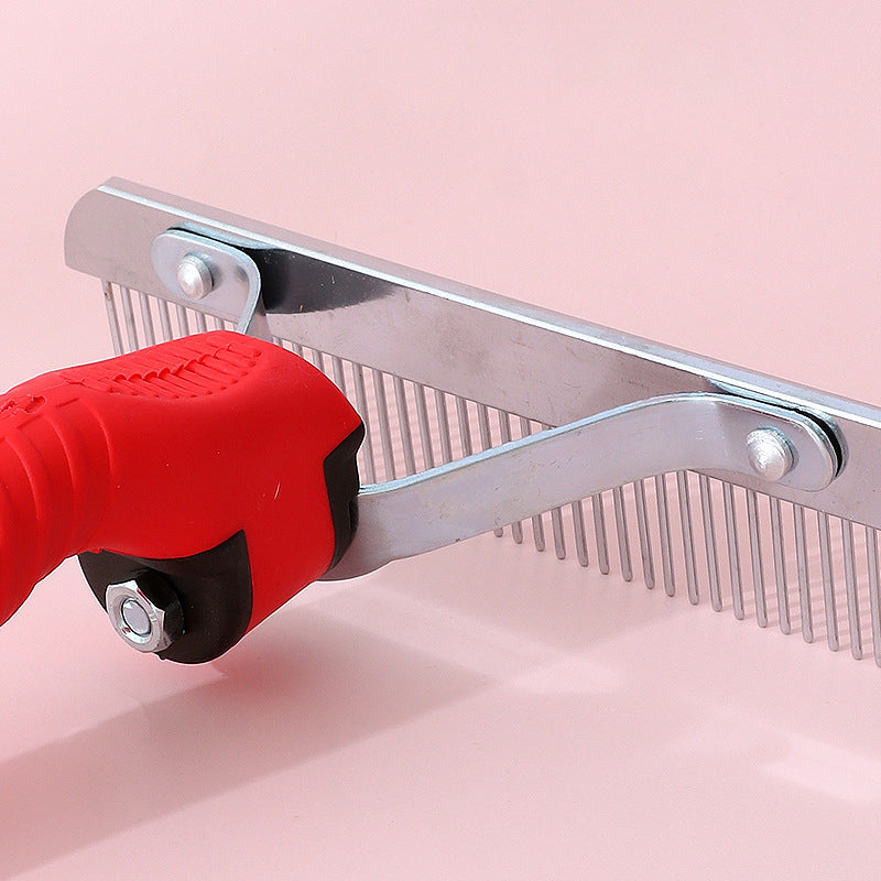 Transform Your Pet's Grooming Routine with the Extra-Large Pet Grooming Rake Deshedding Comb Brush
