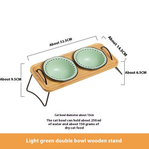 Enhance Your Pet's Dining Experience with Our Wooden Pet Feeding Rack